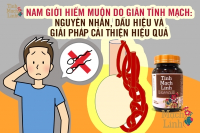 Nam giới hiếm muộn do giãn tĩnh mạch: Nguyên nhân, dấu hiệu và giải pháp cải thiện hiệu quả