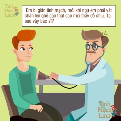 Tại sao khi bị suy giãn tĩnh lại phải vắt chân lên cao khi ngủ