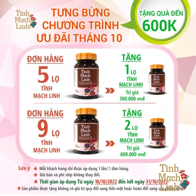 TƯNG BỪNG ƯU ĐÃI THÁNG 10 – TẶNG QUÀ TRỊ GIÁ ĐẾN 600K
